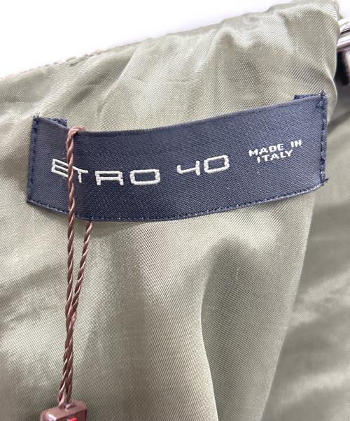 ETRO（エトロ）ETRO (エトロ) 長袖ワンピース オリーブ サイズ:40の古着・服飾アイテム