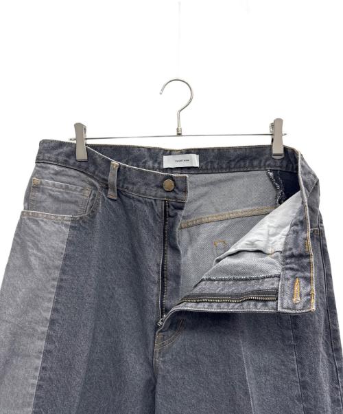 FACETASM（ファセッタズム）FACETASM (ファセッタズム) パッチワークデニムパンツ グレー サイズ:4の古着・服飾アイテム