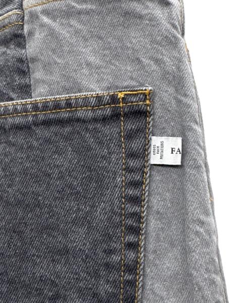 FACETASM（ファセッタズム）FACETASM (ファセッタズム) パッチワークデニムパンツ グレー サイズ:4の古着・服飾アイテム