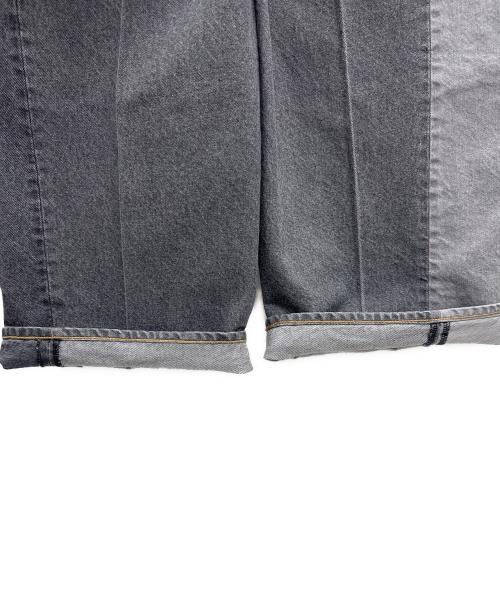 FACETASM（ファセッタズム）FACETASM (ファセッタズム) パッチワークデニムパンツ グレー サイズ:4の古着・服飾アイテム