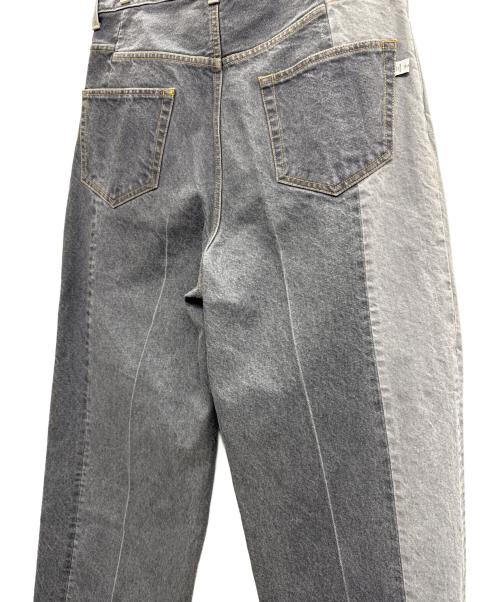 FACETASM（ファセッタズム）FACETASM (ファセッタズム) パッチワークデニムパンツ グレー サイズ: 3の古着・服飾アイテム
