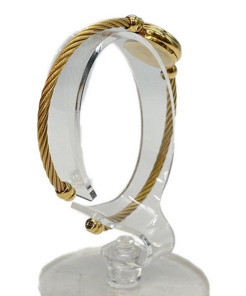 GUCCI（グッチ）GUCCI (グッチ) リストウォッチ クォーツ バングルタイプベルト ブラックの古着・服飾アイテム