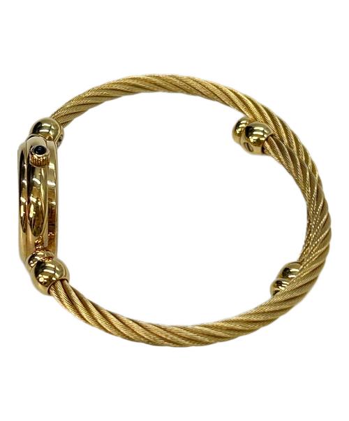 GUCCI（グッチ）GUCCI (グッチ) リストウォッチ クォーツ バングルタイプベルト ブラックの古着・服飾アイテム