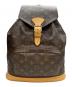 LOUIS VUITTON（ルイ ヴィトン）の古着「リュック モンスリGM」｜ブラウン