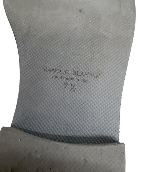 Manolo Blahnik（マノロブラニク）Manolo Blahnik (マノロブラニク) デザートブーツ ブラック サイズ:7 1/2の古着・服飾アイテム