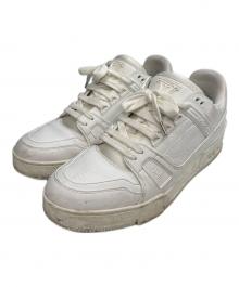 LOUIS VUITTON（ルイ ヴィトン）の古着「LVトレイナーラインスニーカー」｜ホワイト