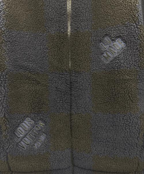 LOUIS VUITTON（ルイ ヴィトン）LOUIS VUITTON (ルイ ヴィトン) ボアフリースジャケット ブルー×ブラック サイズ:Sの古着・服飾アイテム