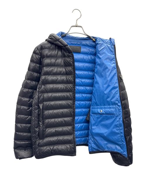 PRADA（プラダ）PRADA (プラダ) ダウンジャケット ブラック×ブルー サイズ:48の古着・服飾アイテム