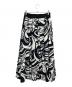ADORE (アドーア) モノトーンフラワープリントスカート ホワイト×ブラック サイズ:38：12000円