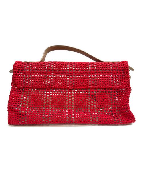 zanellato（ザネラート）ZANELLATO (ザネラート) ショルダーバッグ NINA レッド×ブラウンの古着・服飾アイテム