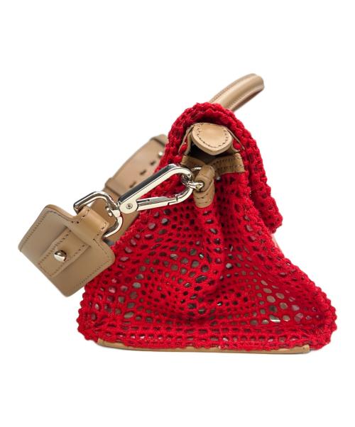 zanellato（ザネラート）ZANELLATO (ザネラート) ショルダーバッグ NINA レッド×ブラウンの古着・服飾アイテム