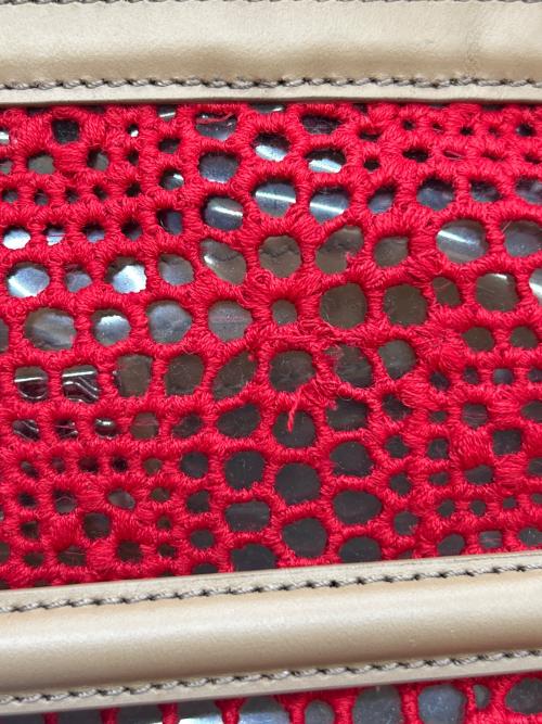 zanellato（ザネラート）ZANELLATO (ザネラート) ショルダーバッグ NINA レッド×ブラウンの古着・服飾アイテム