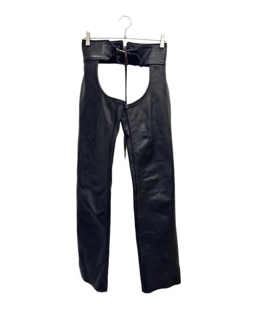 VANSON（バンソン）VANSON (バンソン) レザーチャップス ブラック サイズ:22の古着・服飾アイテム