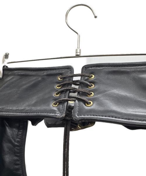VANSON（バンソン）VANSON (バンソン) レザーチャップス ブラック サイズ:22の古着・服飾アイテム