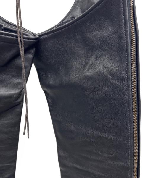 VANSON（バンソン）VANSON (バンソン) レザーチャップス ブラック サイズ:22の古着・服飾アイテム