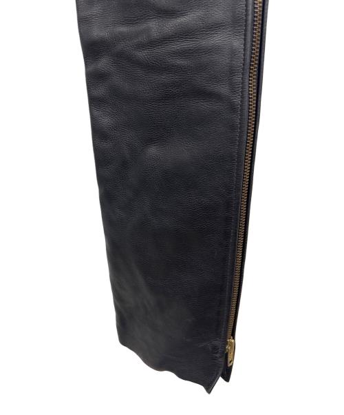 VANSON（バンソン）VANSON (バンソン) レザーチャップス ブラック サイズ:22の古着・服飾アイテム