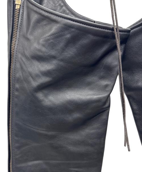 VANSON（バンソン）VANSON (バンソン) レザーチャップス ブラック サイズ:22の古着・服飾アイテム