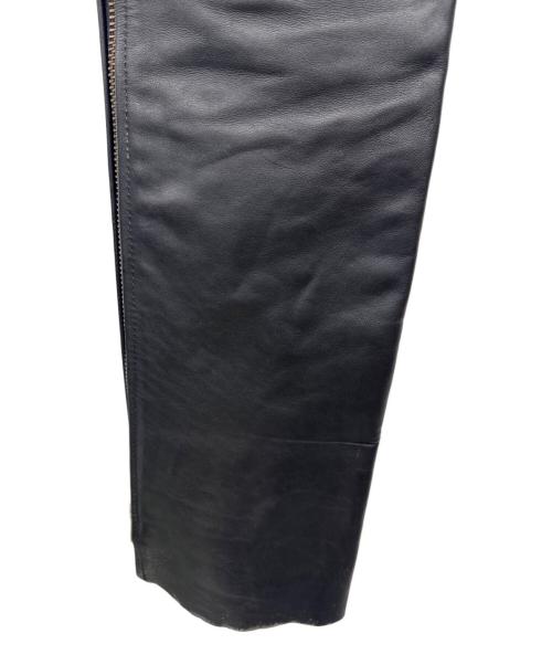 VANSON（バンソン）VANSON (バンソン) レザーチャップス ブラック サイズ:22の古着・服飾アイテム
