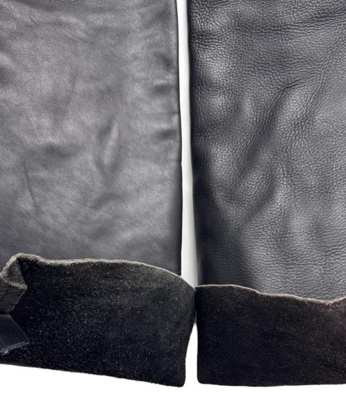 VANSON（バンソン）VANSON (バンソン) レザーチャップス ブラック サイズ:22の古着・服飾アイテム