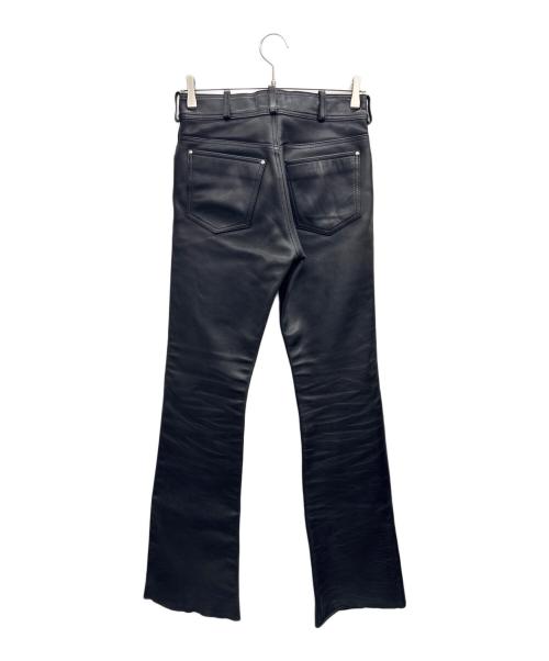 HARLEY-DAVIDSON（ハーレーダビッドソン）HARLEY-DAVIDSON (ハーレーダビッドソン) ブーツカットレザーパンツ ブラック サイズ:W28の古着・服飾アイテム