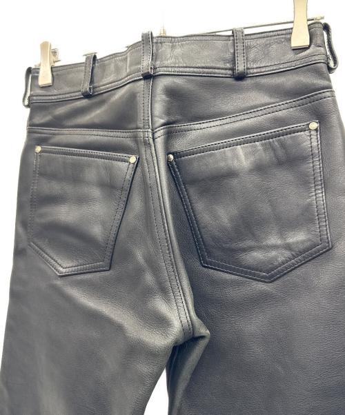 HARLEY-DAVIDSON（ハーレーダビッドソン）HARLEY-DAVIDSON (ハーレーダビッドソン) ブーツカットレザーパンツ ブラック サイズ:W28の古着・服飾アイテム