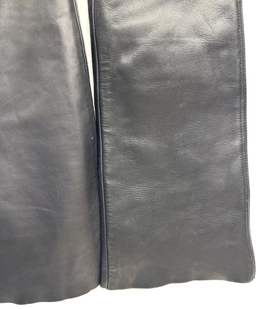 HARLEY-DAVIDSON（ハーレーダビッドソン）HARLEY-DAVIDSON (ハーレーダビッドソン) ブーツカットレザーパンツ ブラック サイズ:W28の古着・服飾アイテム