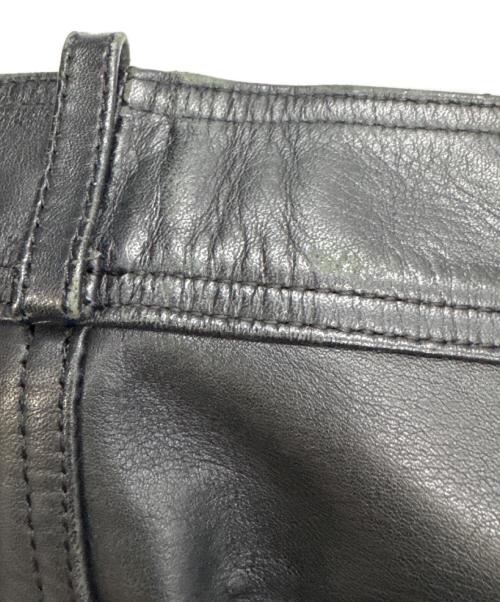 HARLEY-DAVIDSON（ハーレーダビッドソン）HARLEY-DAVIDSON (ハーレーダビッドソン) ブーツカットレザーパンツ ブラック サイズ:W28の古着・服飾アイテム