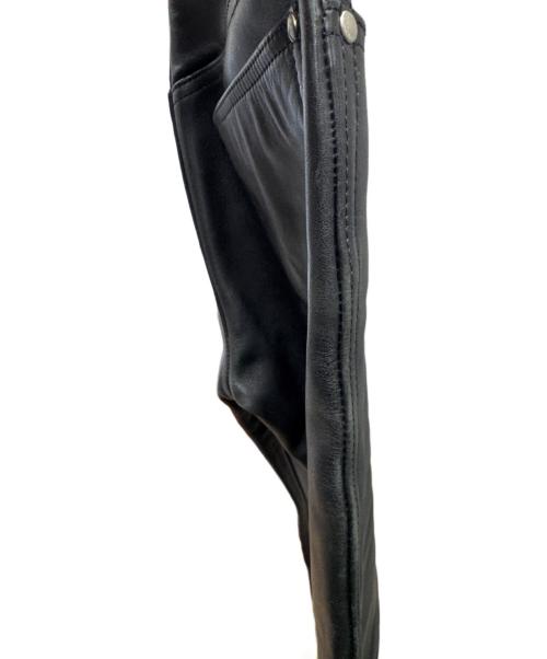 HARLEY-DAVIDSON（ハーレーダビッドソン）HARLEY-DAVIDSON (ハーレーダビッドソン) ブーツカットレザーパンツ ブラック サイズ:W28の古着・服飾アイテム
