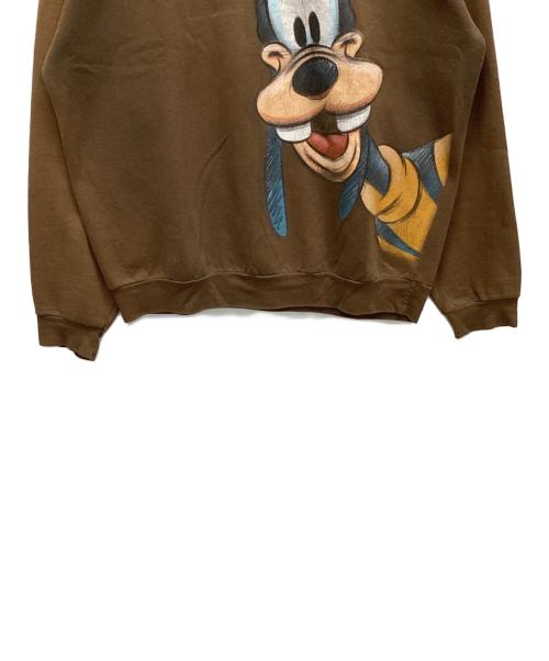 Hanes（ヘインズ）Hanes (ヘインズ) DISNEY (ディズニー) 両面スウェット ブラウン サイズ:XLの古着・服飾アイテム