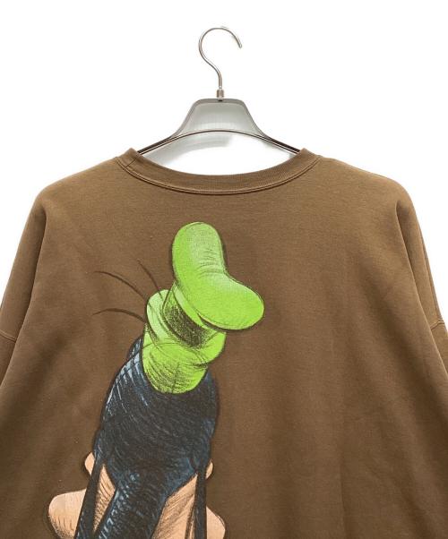 Hanes（ヘインズ）Hanes (ヘインズ) DISNEY (ディズニー) 両面スウェット ブラウン サイズ:XLの古着・服飾アイテム