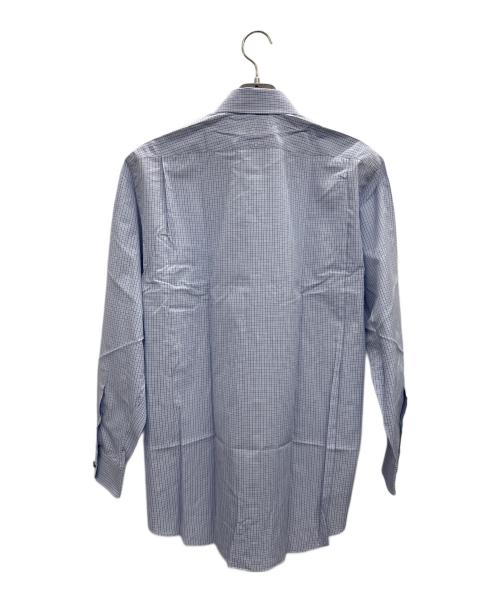 HERMES（エルメス）HERMES (エルメス) セリエボタン長袖シャツ ブルー サイズ:42の古着・服飾アイテム