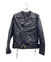 VANSON（バンソン）の古着「ダブルライダースジャケット」｜ブラック