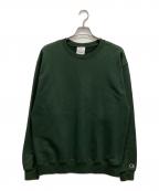 Championチャンピオン）の古着「クルーネックスウェット」｜グリーン