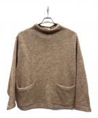 45rpm45アールピーエム）の古着「リネンツイード908馬比古セーター」｜カーキ