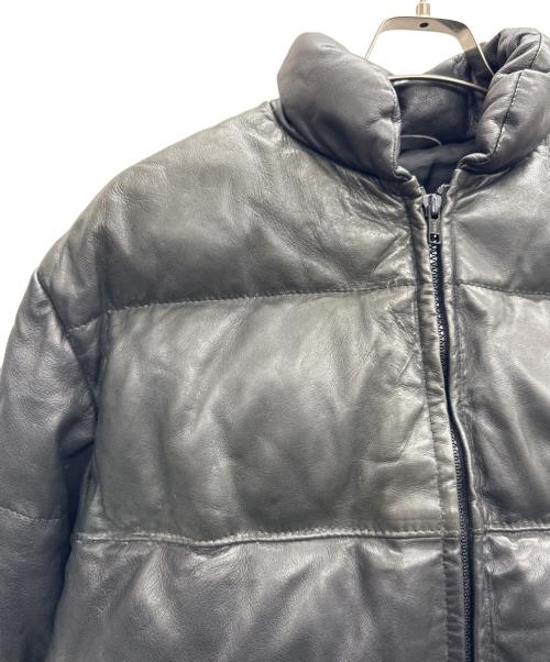 Schott（ショット）Schott (ショット) レザーダウンジャケット ブラック サイズ:38の古着・服飾アイテム