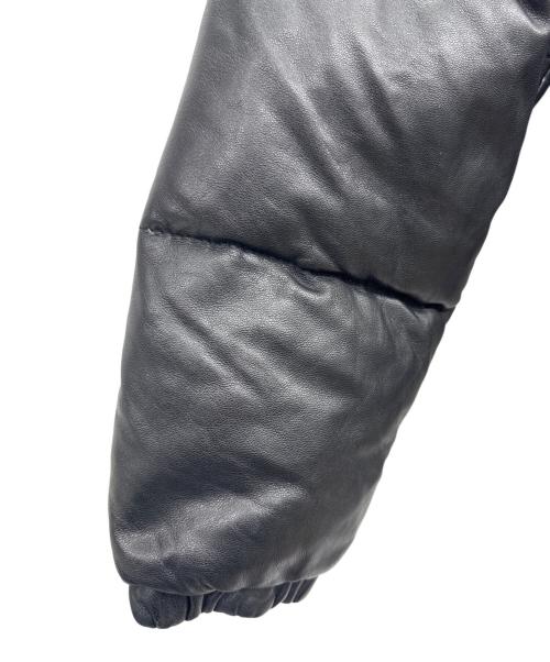 Schott（ショット）Schott (ショット) レザーダウンジャケット ブラック サイズ:38の古着・服飾アイテム