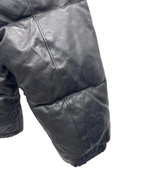Schott（ショット）Schott (ショット) レザーダウンジャケット ブラック サイズ:38の古着・服飾アイテム