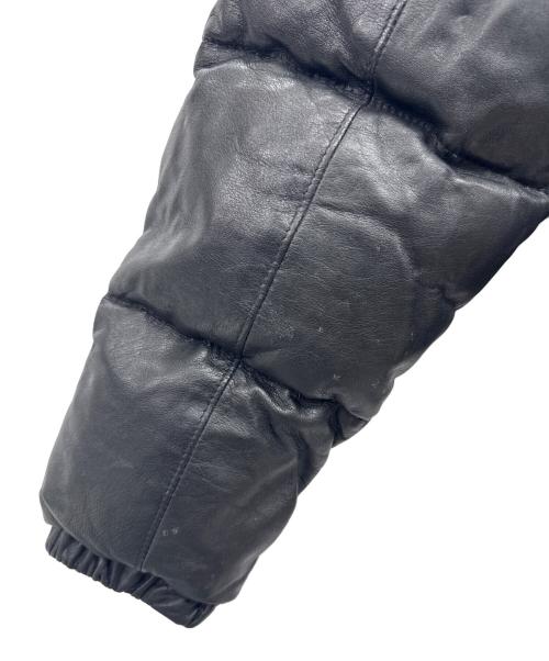 Schott（ショット）Schott (ショット) レザーダウンジャケット ブラック サイズ:38の古着・服飾アイテム