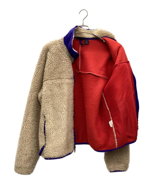 Patagonia（パタゴニア）Patagonia (パタゴニア) クラシックレトロカーディガン ベージュ×ブルー サイズ:Lの古着・服飾アイテム