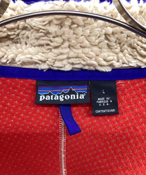 Patagonia（パタゴニア）Patagonia (パタゴニア) クラシックレトロカーディガン ベージュ×ブルー サイズ:Lの古着・服飾アイテム