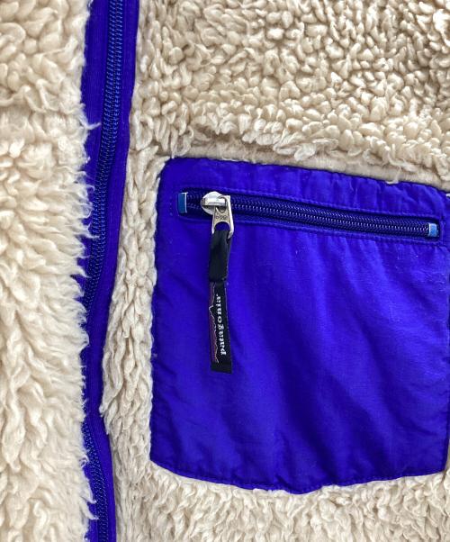 Patagonia（パタゴニア）Patagonia (パタゴニア) クラシックレトロカーディガン ベージュ×ブルー サイズ:Lの古着・服飾アイテム