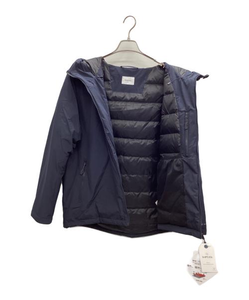 SHIPS any（シップスエニィ）SHIPS any (シップスエニィ) 多機能 ダウン フード ブルゾン ネイビー サイズ:L 未使用品の古着・服飾アイテム