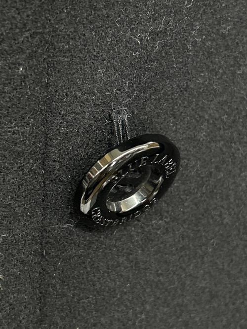 BLUE LABEL CRESTBRIDGE（ブルーレーベルクレストブリッジ）BLUE LABEL CRESTBRIDGE (ブルーレーベルクレストブリッジ) ファー付ステンカラーコート ブラック×レッド サイズ:38の古着・服飾アイテム