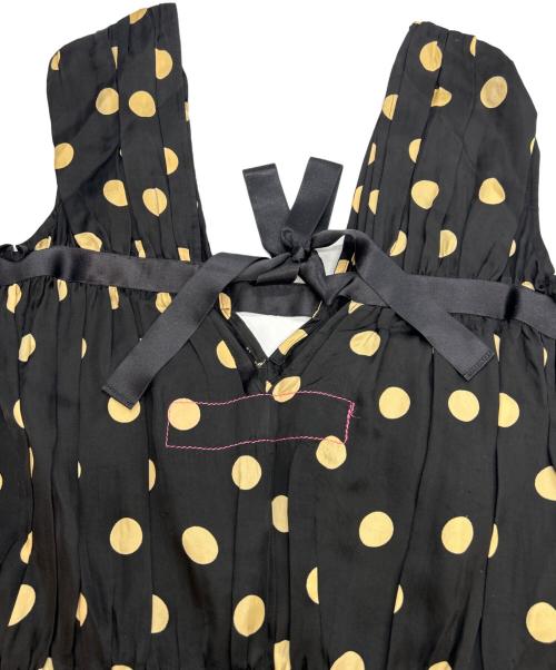 JUNYA WATANABE MAN PINK（ジュンヤワタナベマン ピンク）JUNYA WATANABE MAN PINK (ジュンヤワタナベマン ピンク) ノースリーブ・キャミソールワンピース ブラック×ベージュ サイズ:Sの古着・服飾アイテム