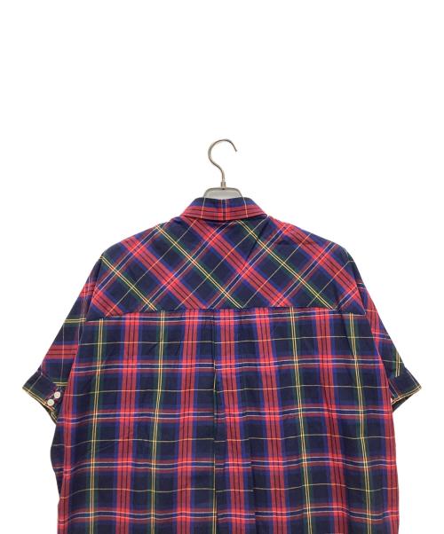 FRED PERRY（フレッドペリー）FRED PERRY (フレッドペリー) 半袖ワンピース ネイビー×レッド サイズ:10の古着・服飾アイテム