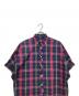 FRED PERRY (フレッドペリー) 半袖ワンピース ネイビー×レッド サイズ:10：3000円