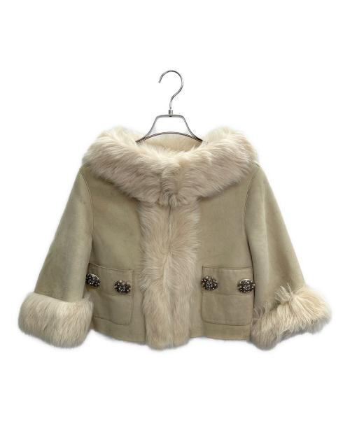 GRACE CONTINENTAL（（グレースコンチネンタル）GRACE CONTINENTAL (グレースコンチネンタル) ムートンボレロ ベージュ サイズ:38の古着・服飾アイテム