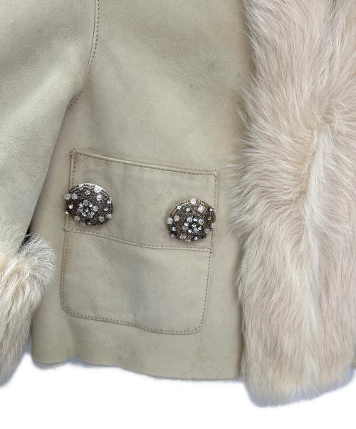 GRACE CONTINENTAL（（グレースコンチネンタル）GRACE CONTINENTAL (グレースコンチネンタル) ムートンボレロ ベージュ サイズ:38の古着・服飾アイテム