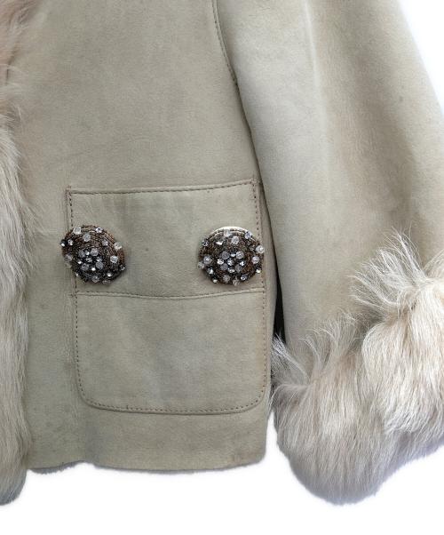 GRACE CONTINENTAL（（グレースコンチネンタル）GRACE CONTINENTAL (グレースコンチネンタル) ムートンボレロ ベージュ サイズ:38の古着・服飾アイテム