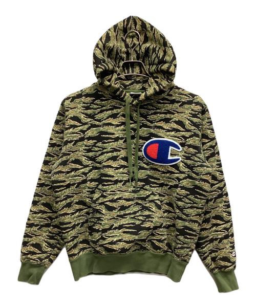 Champion（チャンピオン）Champion (チャンピオン) パーカー カーキ サイズ:Mの古着・服飾アイテム